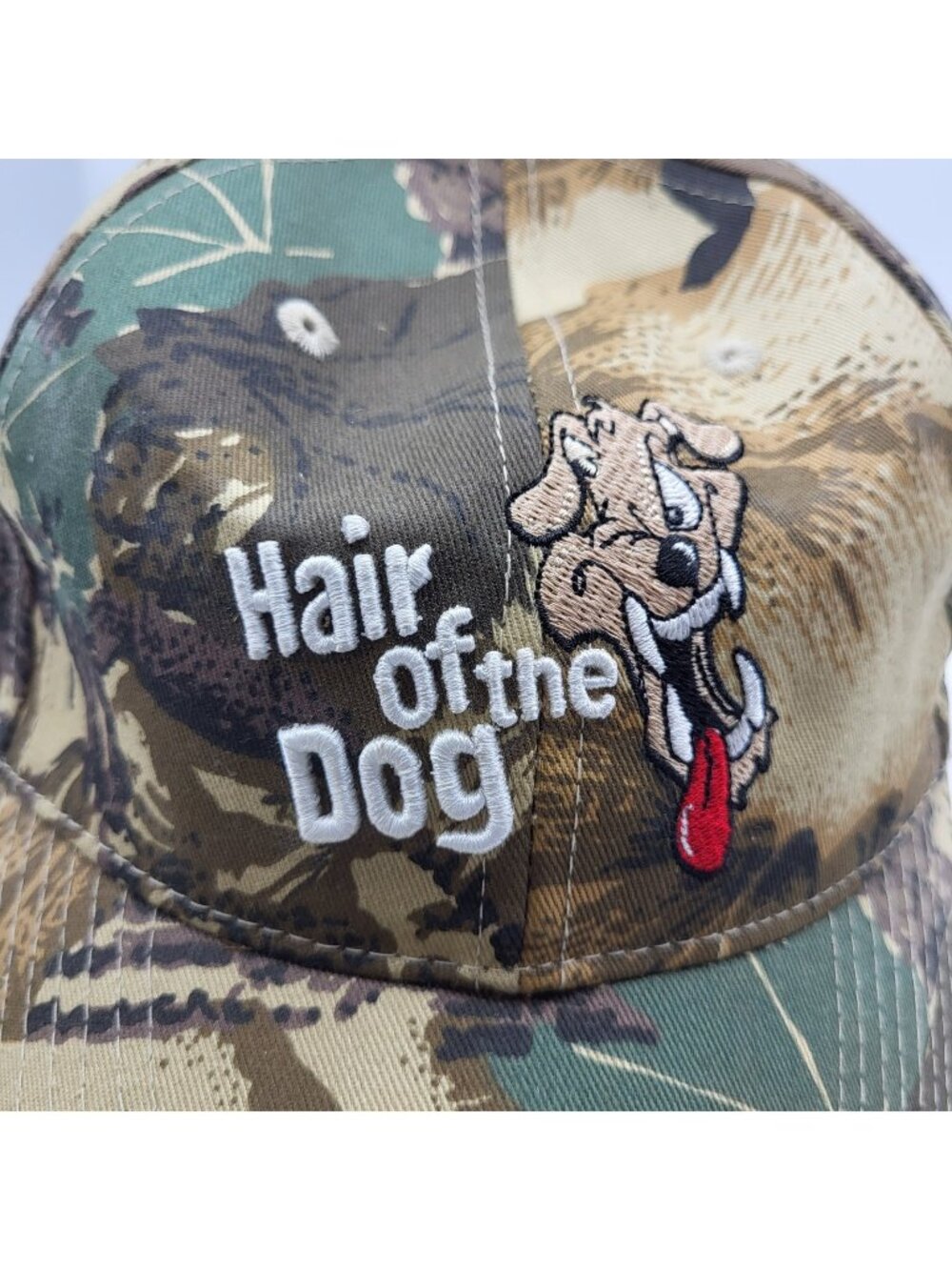 Hair of the Dog Camo Hat Cap Strapback Advertising
